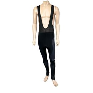 NEW Strava  Cycling Bike Black Outdoor Gel Pad Bib Racerback Tights Pants 2XL
